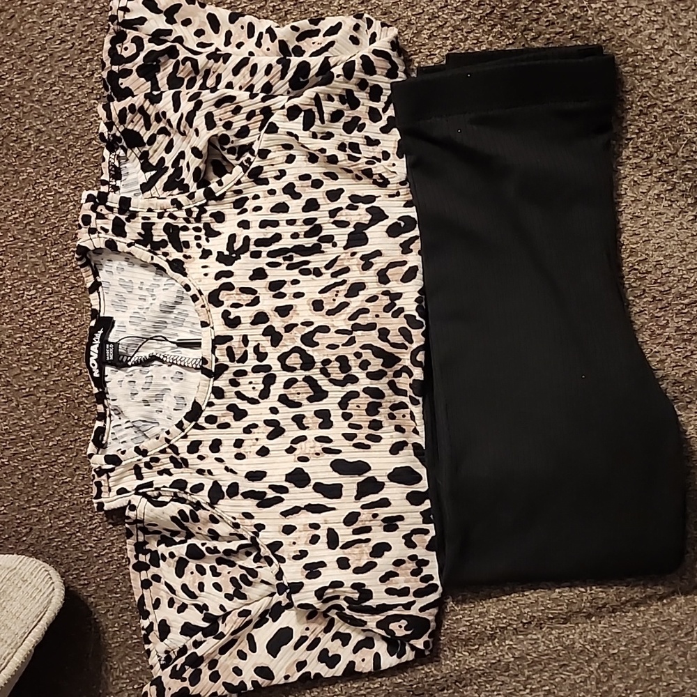 Cutesy Leopard Legging Set